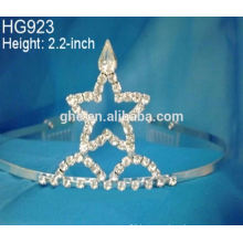 Rhinestone beauty crown headdress birthday the bride's headdress festival stars crown